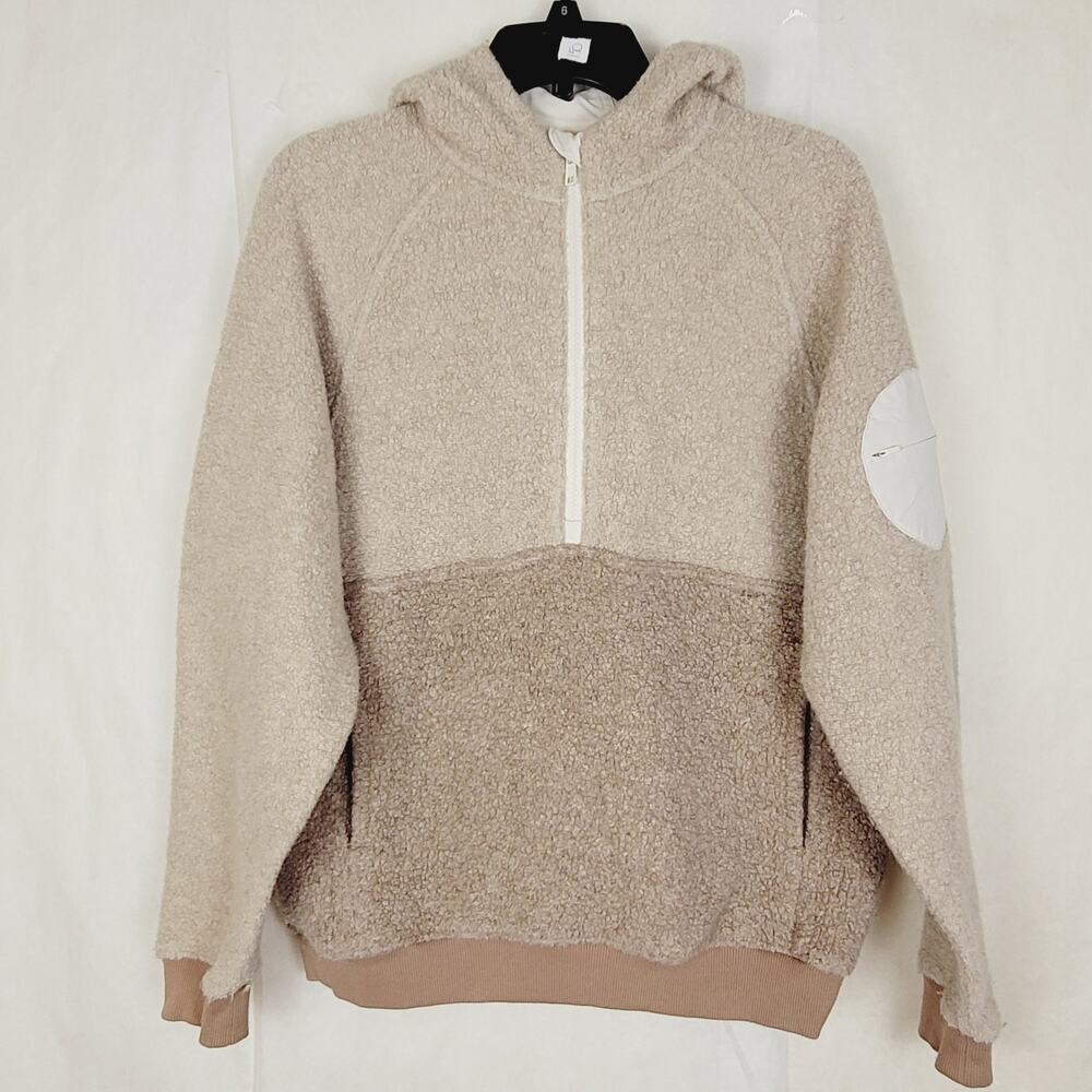 Outdoor Voices oatmeal mega fleece hoodie Size Med Casual Active Athletic